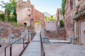 Ruins of the Carthusian monastery Scala Dei, the Cartoixa de Santa Maria d Escaladei, is one of the most important historic sites of Priorat. Founded in the 12th century of monks from the Provence