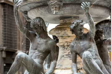 Fontana delle Tartarughe, (The Turtle Fountain)  in Piazza Mattei . Rome, Italy