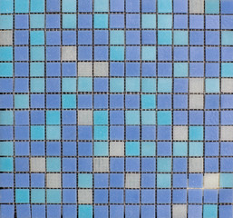 Fototapeta premium blue mosaic tiles for bath, pool