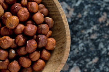 hazelnut background