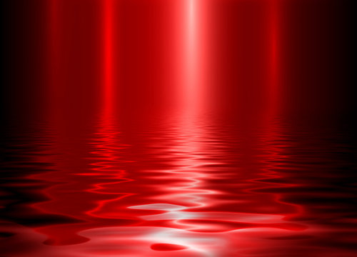 Metal background, polished metallic red texture