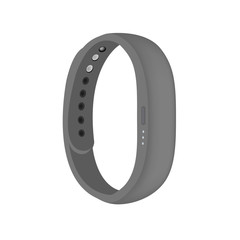 Grey color smart band vector isolated