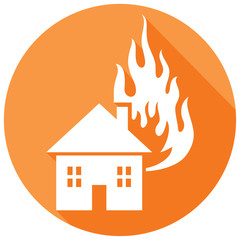 home fire flat icon