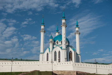 Fototapeta na wymiar Kul Sharif mosque is the heart of Kazan - the capital of Tatarst