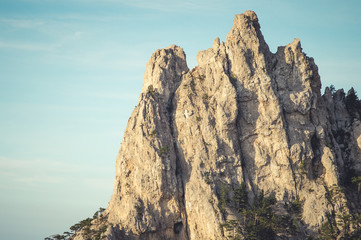 Rocky Mountains Ai-Petri Landscape blue sky scenic view Summer Travel