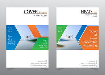  Annual report brochure Flyer design Layout template, size A4, Leaflet cover presentation