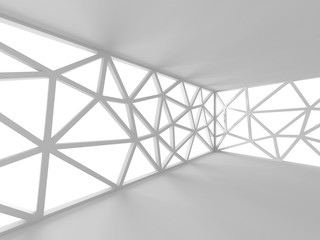 White Abstract Construction Design Architecture Background