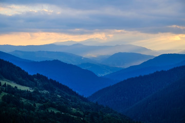 Carpathians end of the day