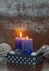 Zwei brennende Kerzen