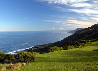 Fototapeta na wymiar Panoramic view from Otford Lookout (Royal National Park, NSW, Australia)