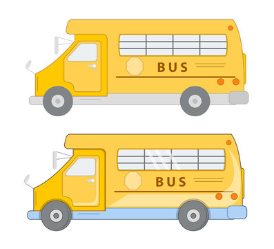 School Bus Vector Set