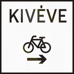 Hungarian supplementary road sign - Kiveve means except