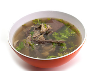 Boiled offal , Put them in a bowl