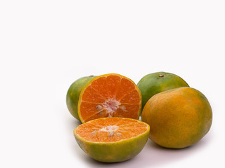 Fototapeta na wymiar Group of fresh oranges