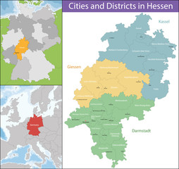 Map of Hesse
