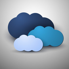Cloud Computing Concept - Vector Illustration