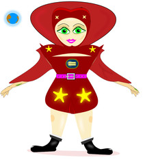 Mujer reptiliana planeando invadir el planeta tierra.