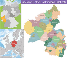 Map of Rhineland-Palatinate