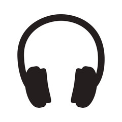 headphone audio technology device icon over white background. vector illustration