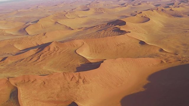 Sossusvlei scenic flight on desert in the Namib Naukluft National Park, Namibia.
