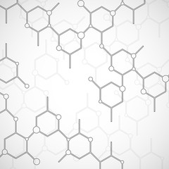 Structure molecule of DNA. Geometric abstract background
