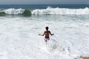 Atlantic wave at Portugal coast.