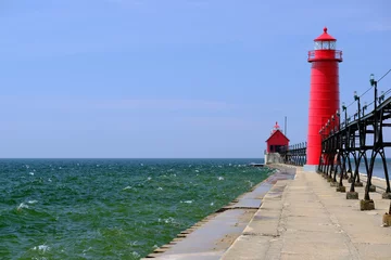 Poster Grand Haven South Pierhead Inner Light, built in 1905 © haveseen