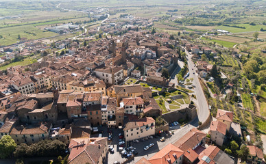 The town of Monte San Savino Tuscany-Italy