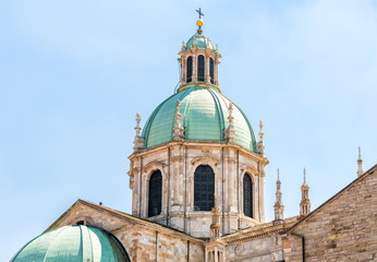 Fototapeta premium Facede of Medieval Como Cathedral, Duomo di Como, Italy.