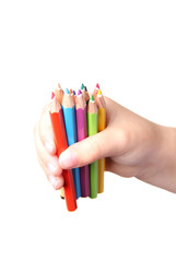Naklejka premium Colored pencils