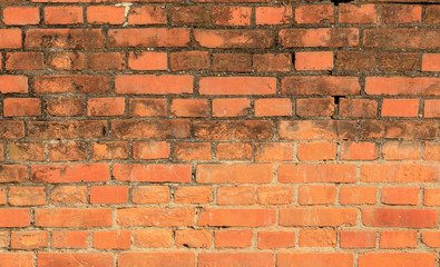 Texture of old brick wall in Kathmandu, background