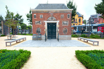 Fototapeta premium Exterior of Cuypers Bibliotheek, Amsterdam