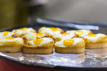 Korean street pastry with egg
