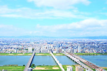 Fototapeta na wymiar 都市風景　大阪　日本