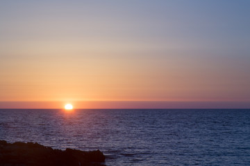 Obraz premium Sardinia - Sunset on the west coast