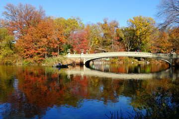 ニューヨークセントラルパークの秋