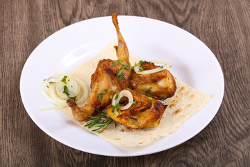 Grilled quail