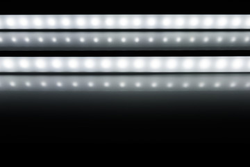 colour of led rigid strip lighht : two of led light line on white