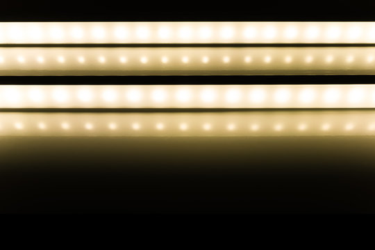 colour of led rigid strip lighht : two of led light line on light yellow