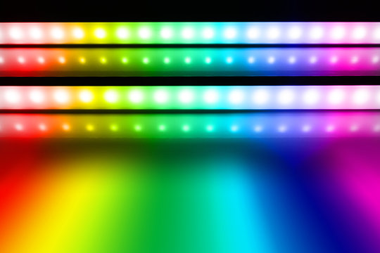 colour of led rigid strip lighht : two of led light line on white