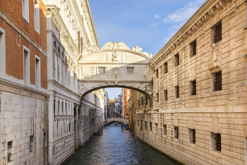 Brug der Zuchten in Venetië, Italië