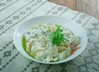 Finnish salad with potatoes