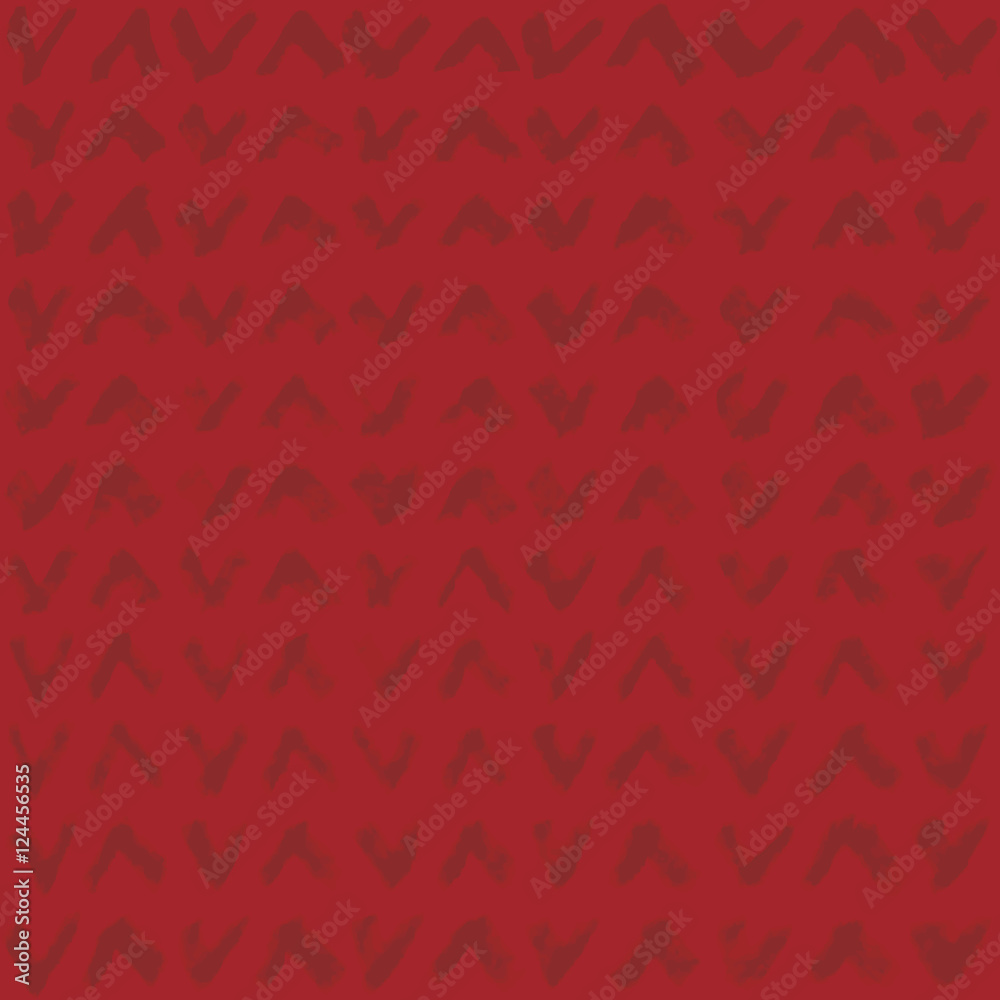 Poster Seamless pattern with red hand drawn ticks. CMYK colors