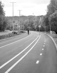 Driving a winding road