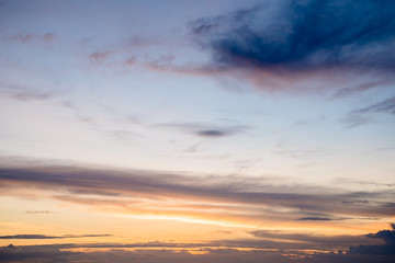 Sunset sky background,sunset and beach