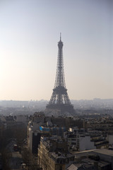 Obraz premium Paris view from Arc de Triumph, France