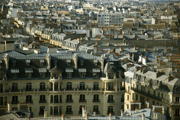 Naklejka na ściany i meble Paris view from Arc de Triumph, France