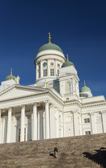 Fototapeta premium Helsinki city cathedral in senate square finland