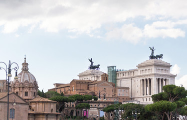 Altare della patria il vittoriano in Rome, Italy