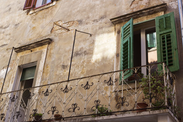 Fototapeta na wymiar Window in Rovinj, Istria - Croatia